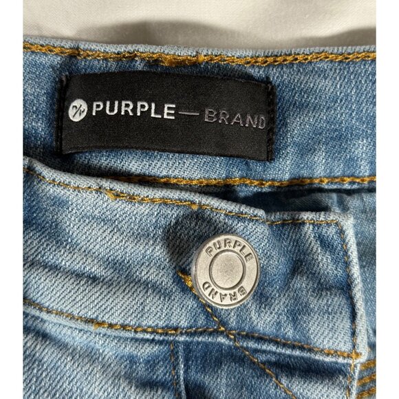 ❌SOLD❌Purple Brand Men's Slim Fit jeans Paint Splatter Distressed Style P001 - Picture 6 of 14